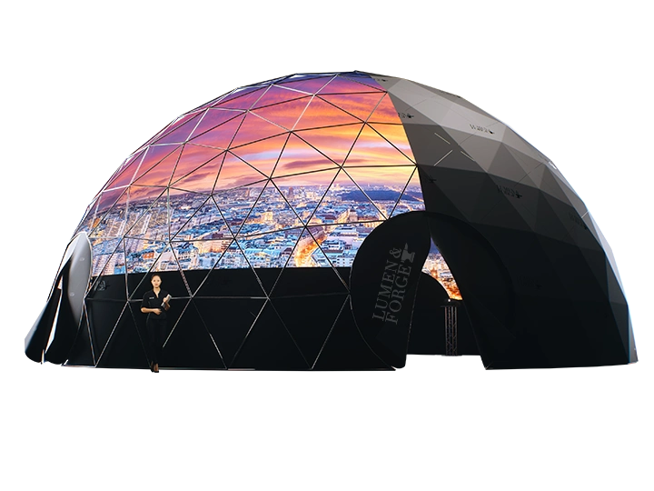50ft geodesic dome render