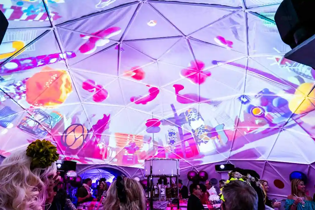 big sur private event dome immersive projection