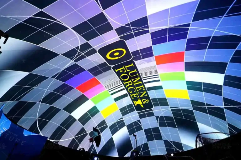 brighten up event with projection dome capital one