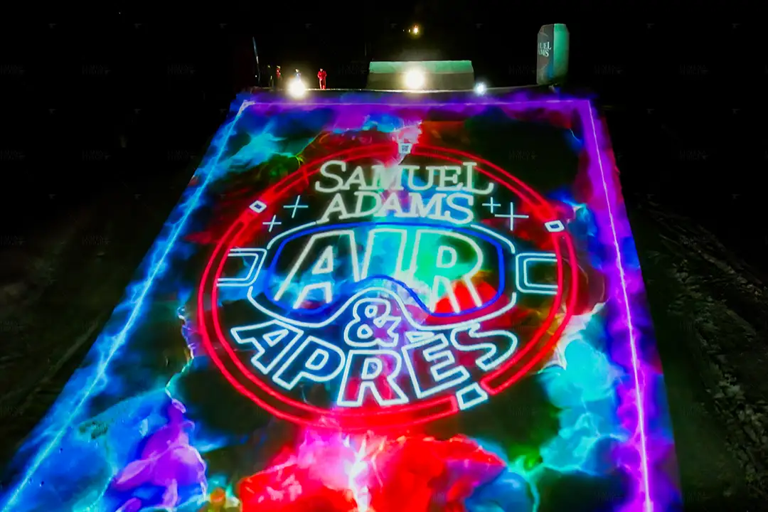 Air and Aprés by Samuel Adams - Big Air Projection Mapping