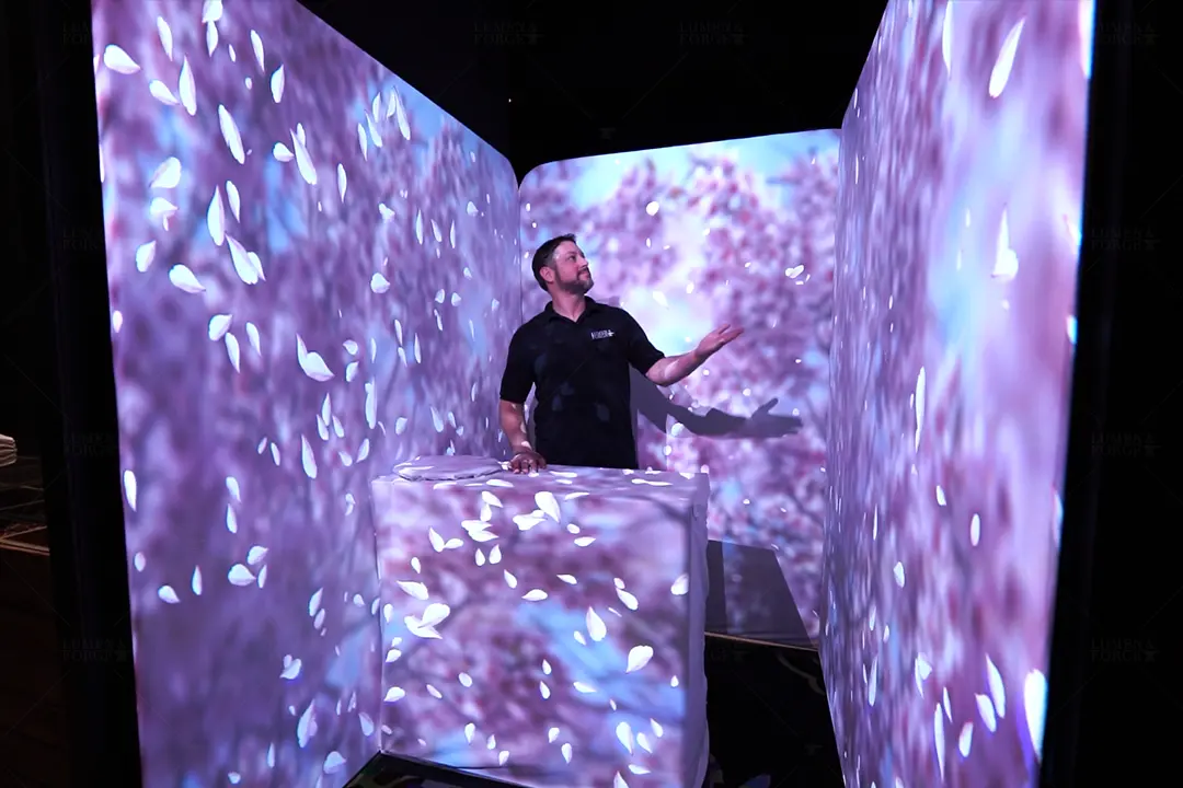 immersive beverage booth