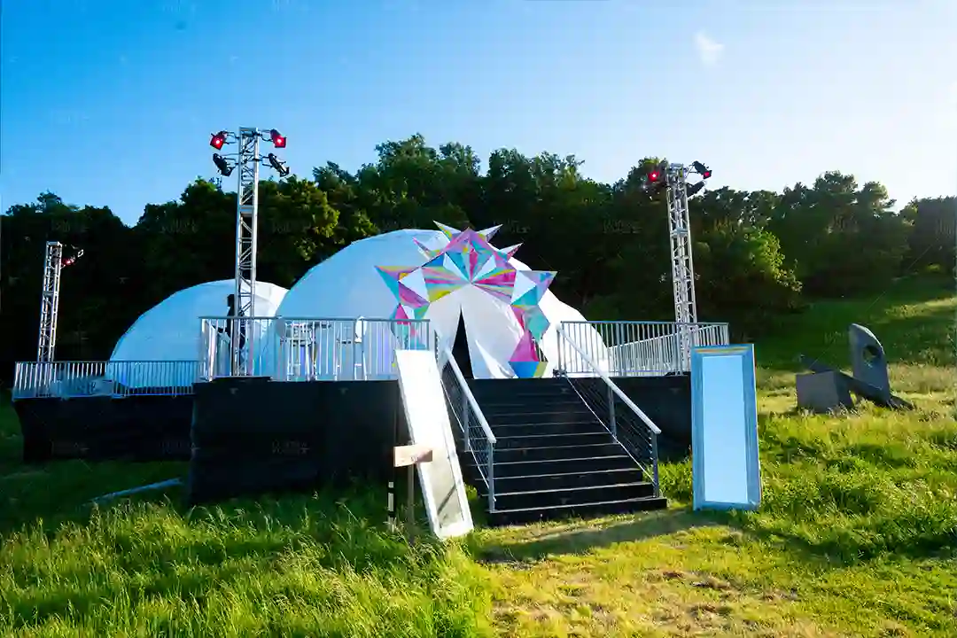 outdoor 360 projection dome event lumen and forge