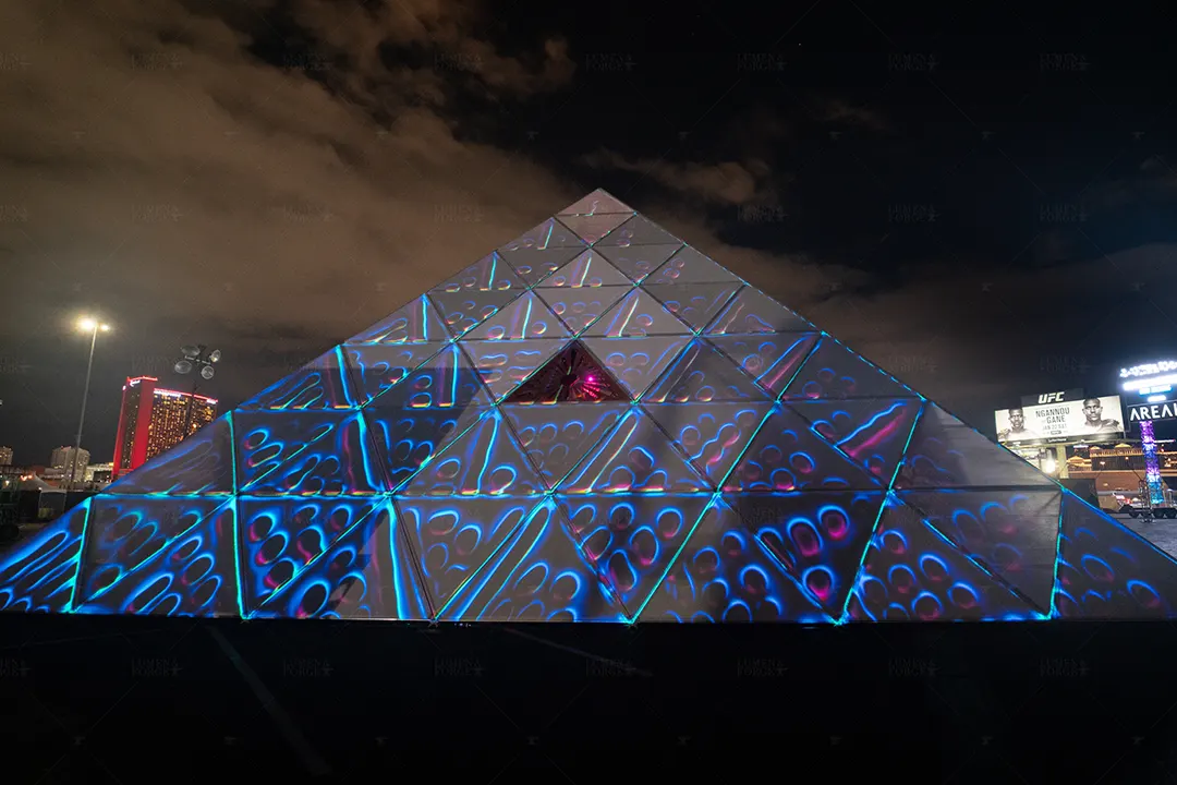 pyramid projection mapping las vegas area15 event