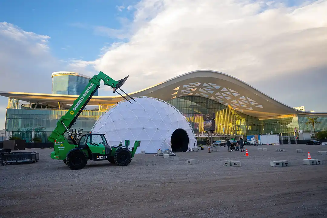 travis scott cactus jack domes t rex cactuscon event las vegas installation convention center