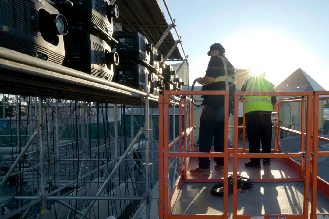 tropicana scaffold projectors