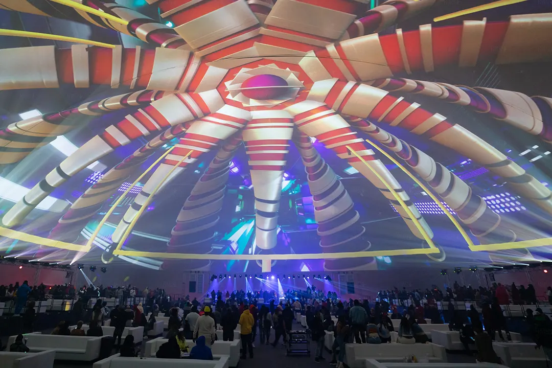 atlanta immersive dome event 360 projection mapping