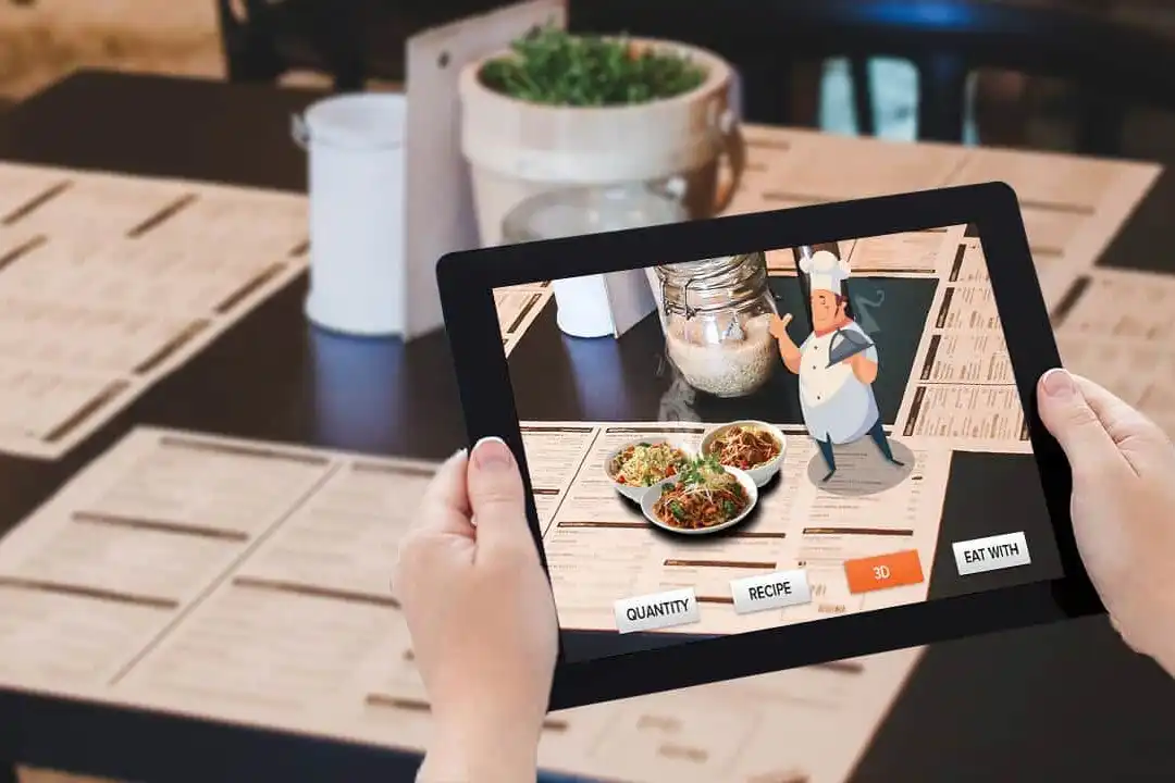 Enhanced Menu Using AR Technology on a Tablet