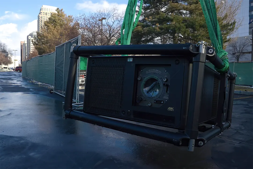 Barco Projector Closeup Nike Nba Projection Install