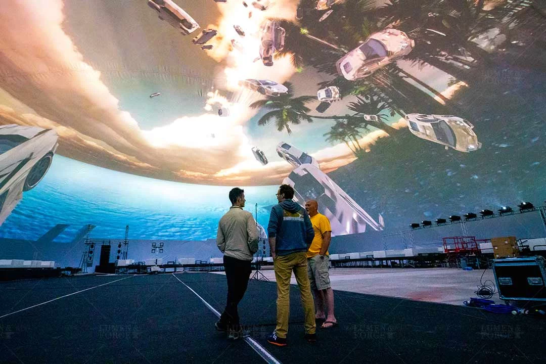 brighten up event with projection dome miami view