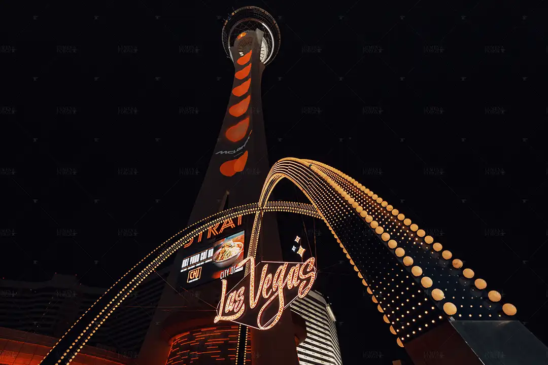 F1 Mastercard Mclaren Stratosphere Las Vegas Sign