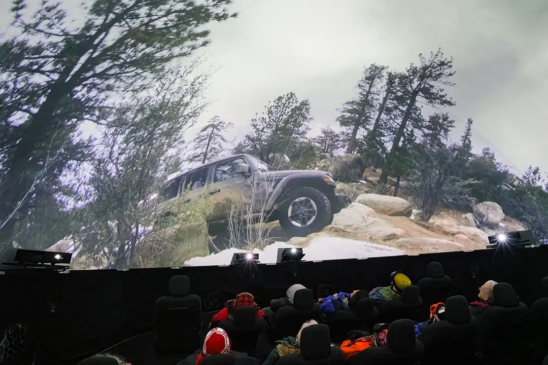 Group Jeep Dome Watching Content