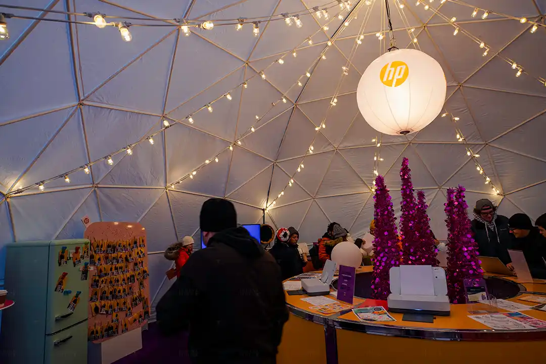 Hp Dome Toronto Guests Inside Dome Hp Printers