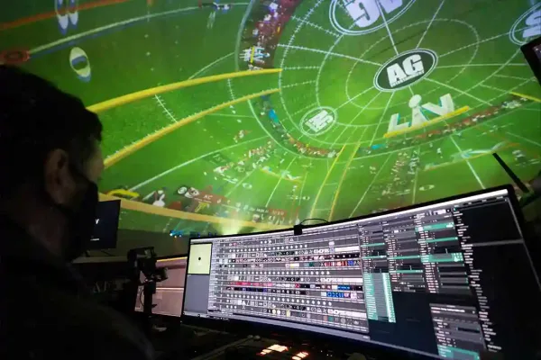 360 Projector Atlanta Dome Superbowl Projection Mapping