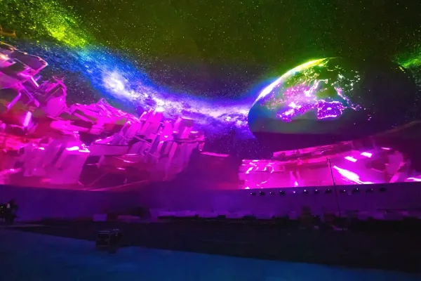 Miami Largest Dome Interior Crowd Sky Visuals Neon
