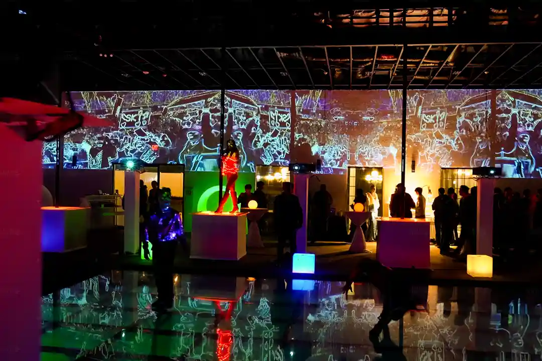 League Of Legends Event Space Wall Projection