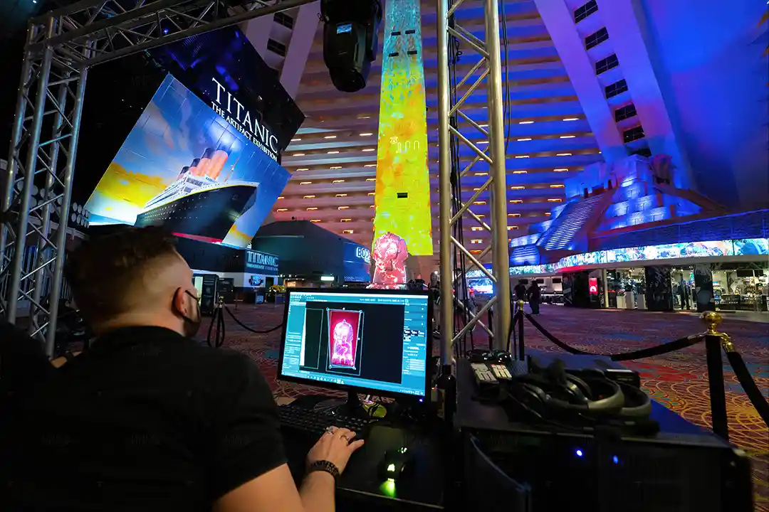 Projection Mapping at the Infamous Luxor Casino