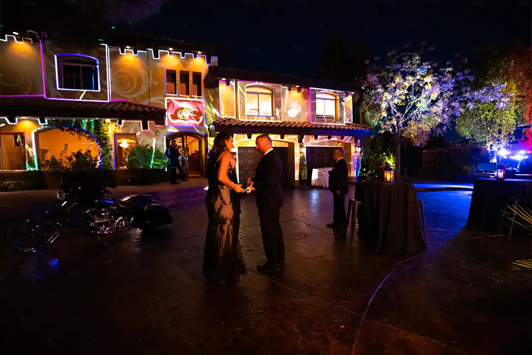 Marine Ball House Projection Couple On Dance Floor1