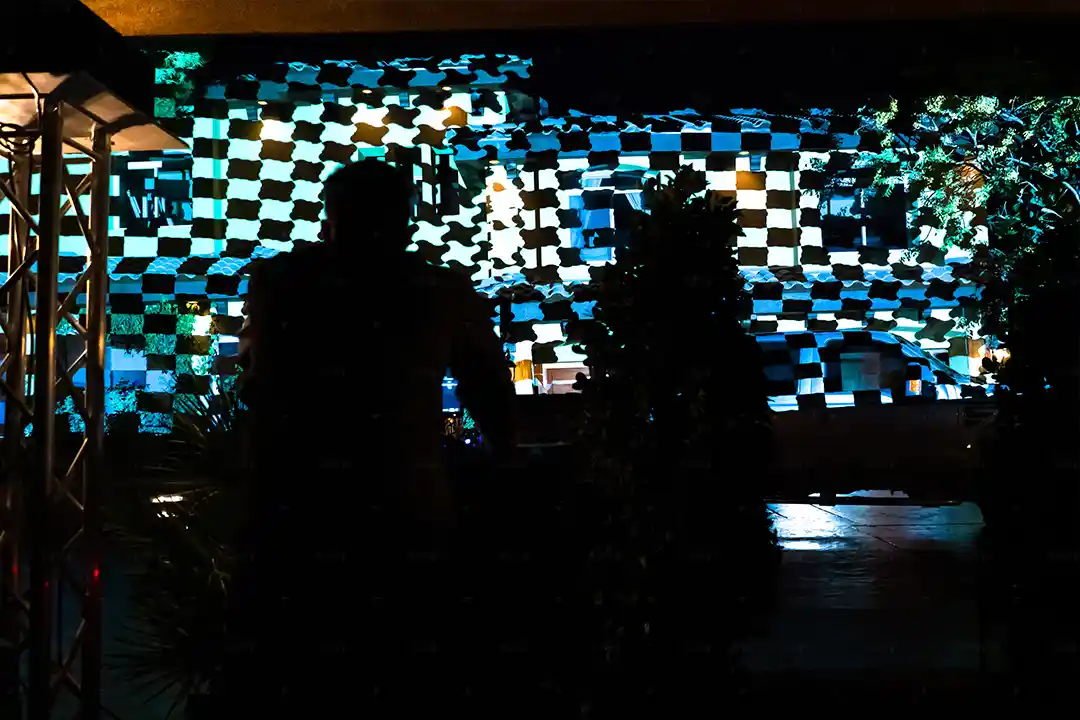 Marine Ball House Projection Visuals Backdrop