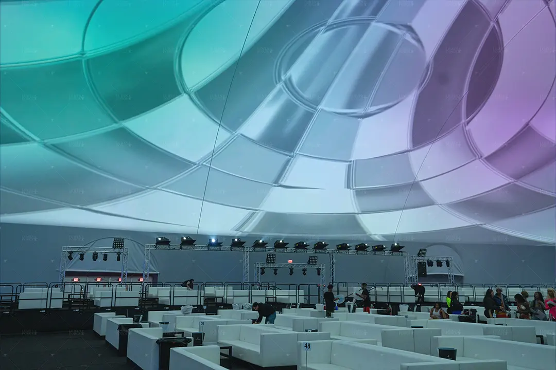 Miami Largest Dome Interior White Seating