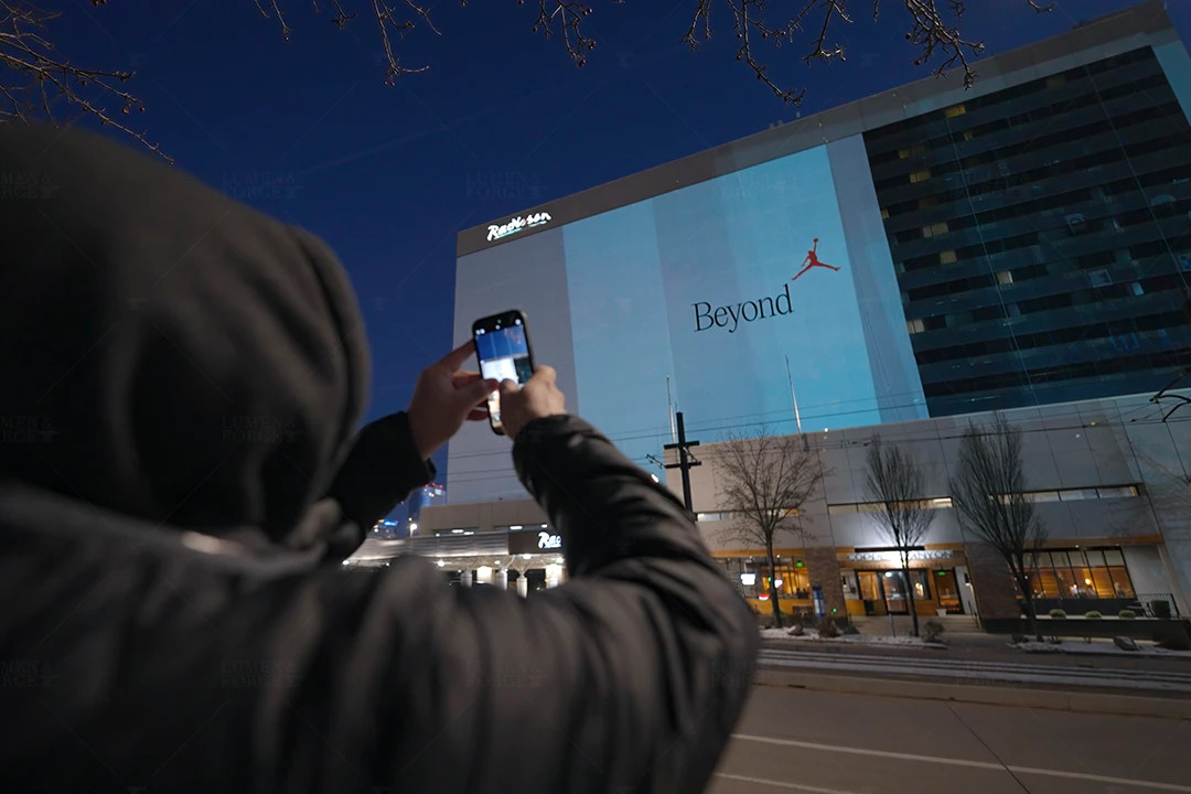 Nike Air Jordan Projection Ad Installation
