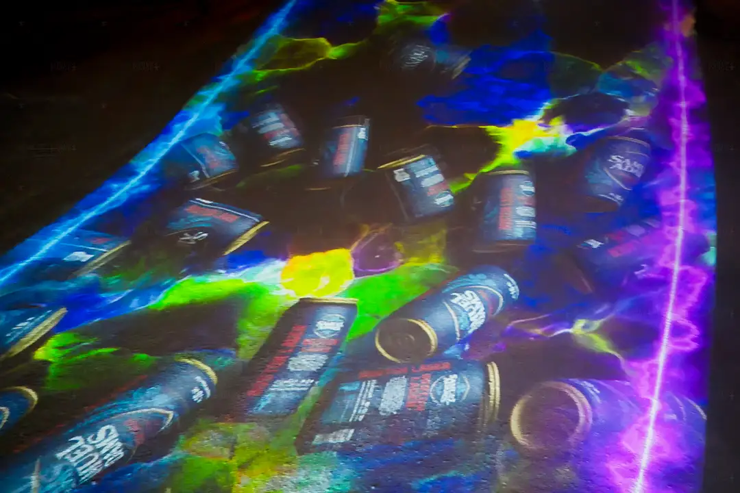 Samuel Adams Air Apres Beer Can Electric Multi Color Projection