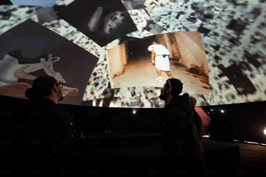 Travis Scott Cactus Jack Domes T Rex Cactuscon Event Las Vegas Jumpman Jordan Nike Collaboration Projection Mapping Immersive