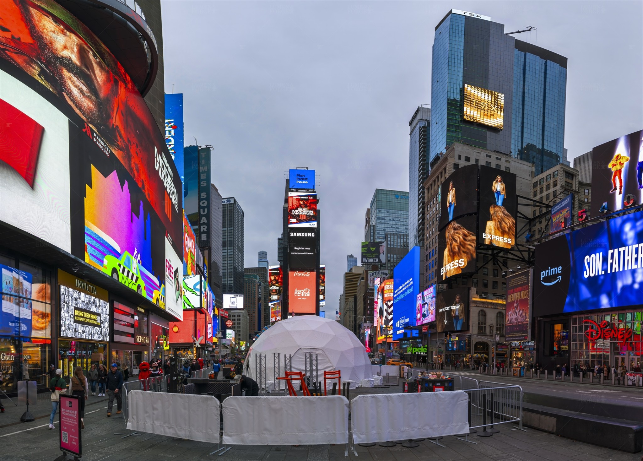 Times Square Projection Dome Services