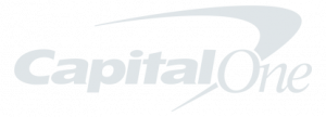 Capital one logo, small, white