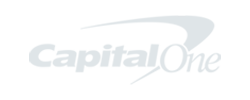 Capital One logo, white, small
