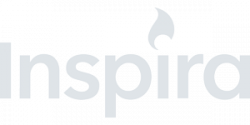 Small, white Inspira partner logo