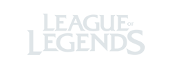League of Legends logo, white, small
