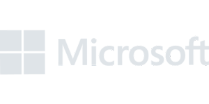 Small, white Microsoft client logo