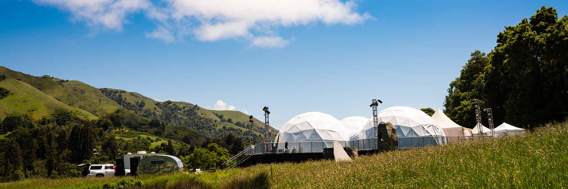 Big Sur private dome venue projection system