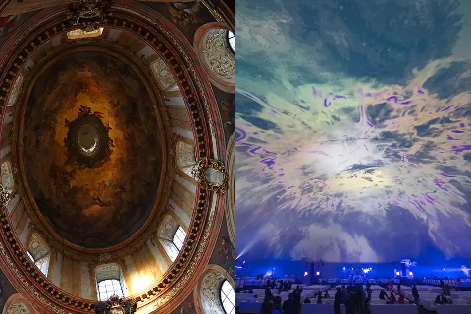 A Brief History of Domes - Cupola of Peterskirche in Vienna and the World's Largest Projection Dome in Miami in 2020